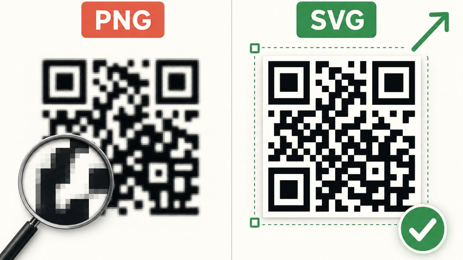 PNG nebo SVG pro QR kód: který formát zvolit