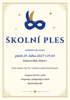 Vzor plakátu: Plakát na ples