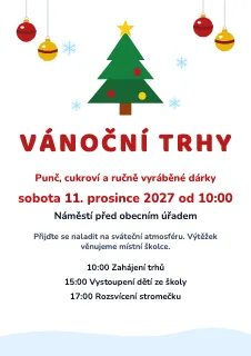 Vzor plakátu: Plakát na vánoční trhy