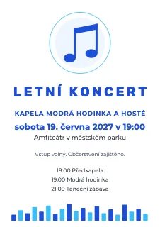 Vzor plakátu: Plakát na koncert
