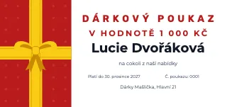 Vzor dárkového poukazu: Univerzální dárkový poukaz