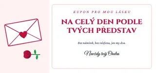 Vzor kuponu: Kupon pro mou lásku
